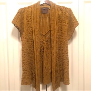 Anthropologie-Guinevere Open-Knit, short sleeve